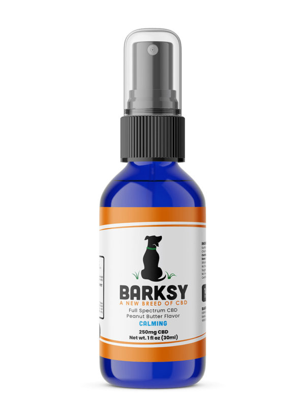 Calming - 250mg CBD Pet Spray with Chamomile - Peanut Butter flavored